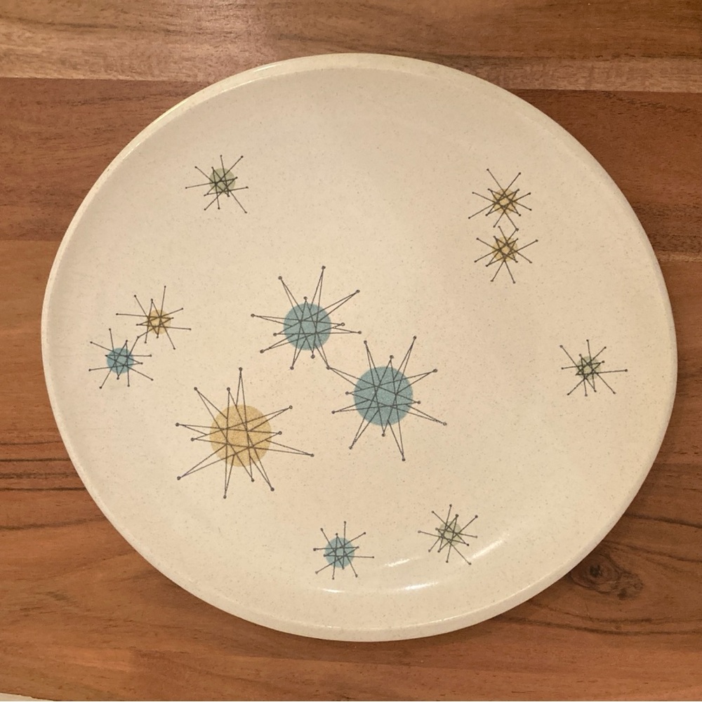 2 Franciscan Starburst Mid-Century Modern Dinner Plates - Picture 5 of 7